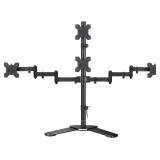 Suptek Quad LED LCD Monitor Stand up Free-Standing Desk Stand Extra Tall 31.5" Pole Heavy Duty Fully Adjustable Mount for 4 (3+1) / Four Screens up to 27 inch (ML6864)
