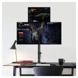 Suptek Quad LED LCD Monitor Stand up Free-Standing Desk Stand Extra Tall 31.5" Pole Heavy Duty Fully Adjustable Mount for 4 (3+1) / Four Screens up to 27 inch (ML6864)