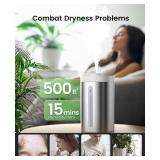 Jack & Rose Stainless Steel Humidifier, Easy to Clean, Dishwasher Safe, Cool Mist Humidifiers for Bedroom