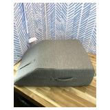 Leg Pillow Elevation Blood Circulation, Leg Wedge for Elevation for Swelling, Leg Elevating Pillow for After Surgery, Memory Foam Foot Knee Pillow for Back Sleeping 23.6 16.8 8 Inch Dark Grey