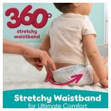 Pampers Diapers - Swaddlers 360 - Size 3, 156 Count, up to 100% Leakproof Comfy Dry Fit, Designed for Easy Changes, Pull On Baby Diaper (Packaging May Vary)
