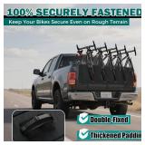 EVERHANGER Tailgate Bike Pad for 5 Bicycles, Pickup Truck Tailgate Protection Pad with 2 Tool Pockets, 52