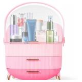 Teen Girls Gift Makeup Organizer,Skincare Organizer Jewelry Storage,Cosmetics Storage and Display Case,Make Up Holders and Organizers for Countertop,Bathroom Organizer (Triple Pink)