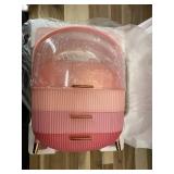 Teen Girls Gift Makeup Organizer,Skincare Organizer Jewelry Storage,Cosmetics Storage and Display Case,Make Up Holders and Organizers for Countertop,Bathroom Organizer (Triple Pink)