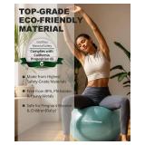 Trideer Exercise Ball Yoga Ball,Office Seating & Balance Ball Chair, Stability Ball for Pilates, Physical Therapy,Core Training & Balance Improvement & Stretching