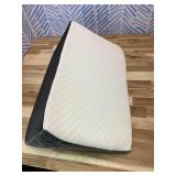 Wedge Pillow for Sleep Apnea, 12 Inch Bed Wedge Pillow for Headboard, Headboard Triangle Pillow Wedge for Acid Reflux, After Surgery, Snoring, Cooling Memory Foam Top, Removable Cover