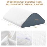 Knee Wedge Pillow for Post-Surgery Recovery-Leg Elevation Support for Sleep Position, Alleviating Lower Back & Hip Pain Enhancing Circulation in Ankles Legs Triangle Pillow with Removable Cover