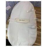 COMOMY Baby Changing Pad with Wipeable & Waterproof PU Cover, Contoured Diaper Changing Pad for Dresser with Non-Slip Safety Belt, Portable and Lightweight, Large Cushioned Foam, Beige