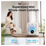 Dreo 6L Top Fill Humidifiers for Bedroom, 60H Runtime, 28 dB Quiet Supersized Cool Mist Humidifiers for Large Room, Air Humidifier for Home, Baby, Plant, Indoor, Night Light, Ultrasonic
