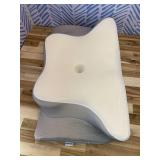 Cervical Neck Pillow, Memory Foam Pillows for Neck and Shoulder Pain Relief, 2 Heights Ergonomic Pillow with Breathable Ice Silk Cover, Neck Support Pillow for Stomach Sleepers White