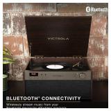 Retails for $171! Victrola Century Essential - 5-in-1 Vinyl Record Player & Music Center 3-Speed Turntable, CD Player, VINYLSTREAM, Bluetooth & 3.5mm Aux, Record Player with Speakers, Mid Century Desi