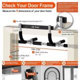 Ally Peaks Pull Up Bar for Doorway | Thickened Steel Max Limit 440 lbs Upper Body Fitness Workout Bar| Multi-Grip Strength for Doorway | Indoor Chin-Up Bar Fitness Trainer for Home Gym Portable