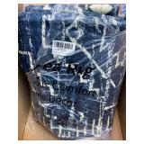 Wonnitar Moroccan Washable Area Rug 4x6, Blue Rugs for Living Room, Non-Slip Boho Bedroom Throw Mat, Non-Shedding Large Geometric Low Pile Floor Carpet for Home Office Mudroom Kitchen (Blue,4