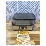 Food Dehydrator Machine for Jerky, 5 Stackable BPA-Free Trays with Temperature Control, 250W Small Dehydrator for Fruit, Beef and Deer Jerky, Mushroom, Herbs, Recipe Included, 72H Max