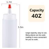 Squeeze Bottle, Shekure 30Pcs 4 Oz Premium Food Grade Plastic Bottles with Squeeze Top Caps Include 2 Labels and 1 Pen for Icing Cookie Decorating Sauces Condiments Arts Crafts BPA Free