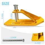 Tractor Bucket Protector,Double Lock Nuts and Bolts Anti-Slip Protector,2 Ski Side Protector,for Snow and Gravel Remova Yellow