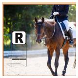 Soaoo Dressage Letters Arena Markers Dressage Equipment for Equestrian Athletes and Events, Black