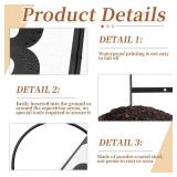 Soaoo Dressage Letters Arena Markers Dressage Equipment for Equestrian Athletes and Events, Black