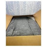 Headboard Pillow Queen, Triangle Pillows for Headboard, Head Board Backrest Wedge Pillow for Reading Sitting Working, Daybed Pillows with Removable Cover for Bed Dorm Sofa, Dark Grey