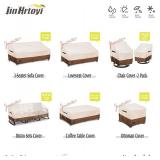 3-Seater Outdoor Furniture Covers Waterproof,76"Wx32"Dx31"H Inches Outdoor Couch Cover, Heavy Duty Patio Furniture Covers,Beige&Brown