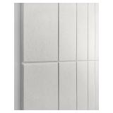 Shiplap Felt Wall Panels for Interior Wall Decor, Accent Wall Paneling for Bedroom Living Room & Office, Peel and Stick, Sound Absorbing 24 Pack Felt Wall Tiles with Adhesive - Warm White