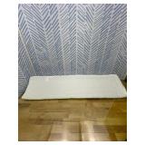 Homemate Twin Size 39"x10"x6" Bed Wedge Pillow Stopper - Bed Gap Filler(0-8") - Headboard Pillow - Triangle Bloster Pillow Wedges - White