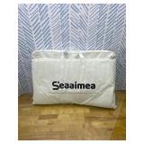 Trifold Portable Mini Cribe Mattress Pad Mattress Breathable Dual Side Memory Foam Topper with Removable Cover