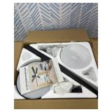 Ceiling Fans with Lights, 52 Inch Low Profile Ceiling Fan with Light and Remote Control, Flush Mount, DC Reversible Motor, Noiseless, Brown 6 Speeds Ceiling Fan for Bedroom