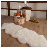 WL&ALLEN Genuine Sheepskin 100% New Zealand Sheepskin Wool Area Rug |Double Pelt 2
