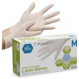 MED PRIDE Medpride Medical Examination Latex Gloves| 5 mil Thick, Powder-Free, Non-Sterile, Heavy Duty Exam Gloves