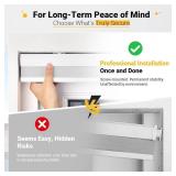 Cordless Light Filtering Cellular Shades Blinds Single Cell Shades for Windows, 34" W by 64" H, White(Light Filtering)