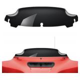 Amazicha Black 4.5" Wave Windshield Windscreen Compatible for Harley Davidson Touring Electra Glide Street Glide 2014 2015 2016 2017 2018 2019 2020 2021 2022 2023