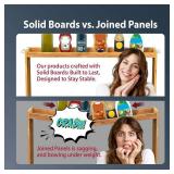 IIIOIIIA Bamboo Over The Stove Spice Shelf for Kitchen Storage, 31.5" Kitchen Spice Rack Organizer Stove Top Shelf with 6 Hooks, 11.4" Height Extra Storage Countertop, Easy to Assemble