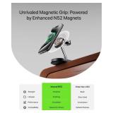 Charging Station for MagSafe Charger,Wireless Charging Station for iPhone MagSafe Charger,Intoval 3 in 1 Fast Magnetic Stand for iPhone 16/15/14/13 Apple Watch 10, Airpods. (Black)