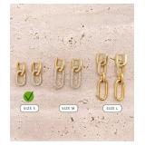 OZEL 14K Gold & Silver Plated Paperclip Chain Earrings with Cubic Zirconia Dangle, Hoop, Huggie, Stud Styles Women s Fashion Jewelry Gift