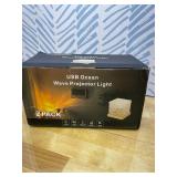 Ocean Wave Projector Light - 16-Color Luminorthe Cube Lamp with Remote, 3D Holographic Water Ripple Romantic Ambient Lighting for Child