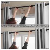 Rutterllow 100% Blackout 330 GSM Curtains, Full Shade Long Complete Drapes for Living Room, Thermal Insulated Bedroom Window Treatment Drapes (2 Panels, Light Gray, 52 x 90 inch)