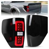 Retails for $133! KEWISAUTO Full LED Taillights for Ford F150 09-14, New Upgrade Smoked Black Rear Brake Stop Reverse Lights Turn Signal Tail Lamp for Ford F-150 2009-2014 Accessories (2PCS, Passenger