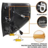 Retails for $133! KEWISAUTO Full LED Taillights for Ford F150 09-14, New Upgrade Smoked Black Rear Brake Stop Reverse Lights Turn Signal Tail Lamp for Ford F-150 2009-2014 Accessories (2PCS, Passenger