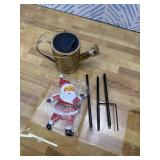 Christmas Santa Solar Kettle Lights Garden Lawn Decorative Lights - Christmas Watering Can Santa Claus Light Solar Watering Can String Ligh-ts Outdoor, San-ta Claus So-lar Lamps for Garden Decor