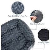 INVENHO Large Dog Bed for Large Medium Small Dogs, Rectangle Washable Orthopedic Dog Bed, Soft Calming Sleeping Puppy Bed Durable Pet Cuddler with Anti-Slip Bottom L(30"x24"x9")