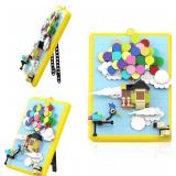 Kevin Bird Up Balloon House Building Toy Set, Compatible with Up Modern Art Flying House Building Kit, Build & Display Home Decor Wall Art, Birthday Gift Idea for Kids, Adults. 279 Pcs