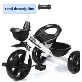 KRIDDO Kids Tricycles for 2-4 Year Olds, Toddler Trike Gift for 24 Months to 4 Years, White