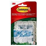 Command Outdoor Light Clips  Clear  Hang Lights 16 Clips and 20 Strips Holiday Decorations 2 Pack