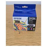 Epson 212XL Black C/M/Y Combo Pack Ink Cartridges (T212XL-BCS): High-Yield, 3 Colors - Retail: $156