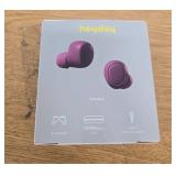 True Wireless Bluetooth Sweat Resistant Earbuds - heyday Dark Cherry: USB-C, 20 Hour Charge
