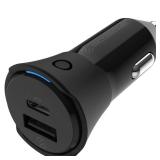 Scosche 32W USB-C / USB-A Car Charging and Item Locator for Android and Apple Find My