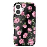 VELVET CAVIAR iPhone 16 MagSafe Case - Pink Rose Floral: Bump-Resistant Plastic - Retail: $40
