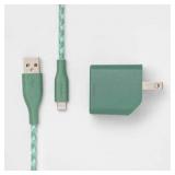 2-Port Wall Charger 15W USB-C & 5W USB-A (with 6