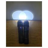 WH-911 LED Rechargeable Flashlight Set with Digital Display - 2 Pack WORKS